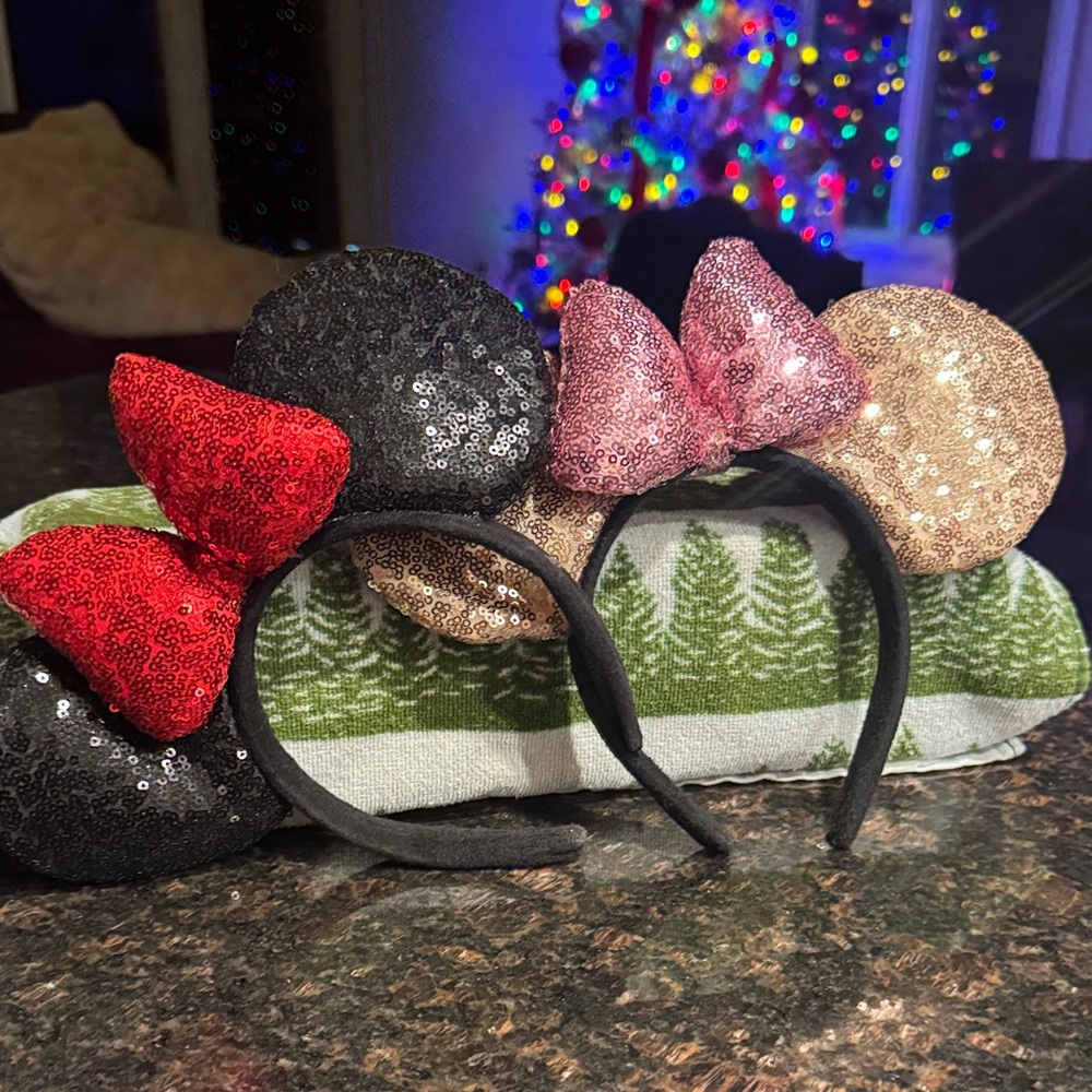 Sequin Minnie Mouse Ears Headbands
